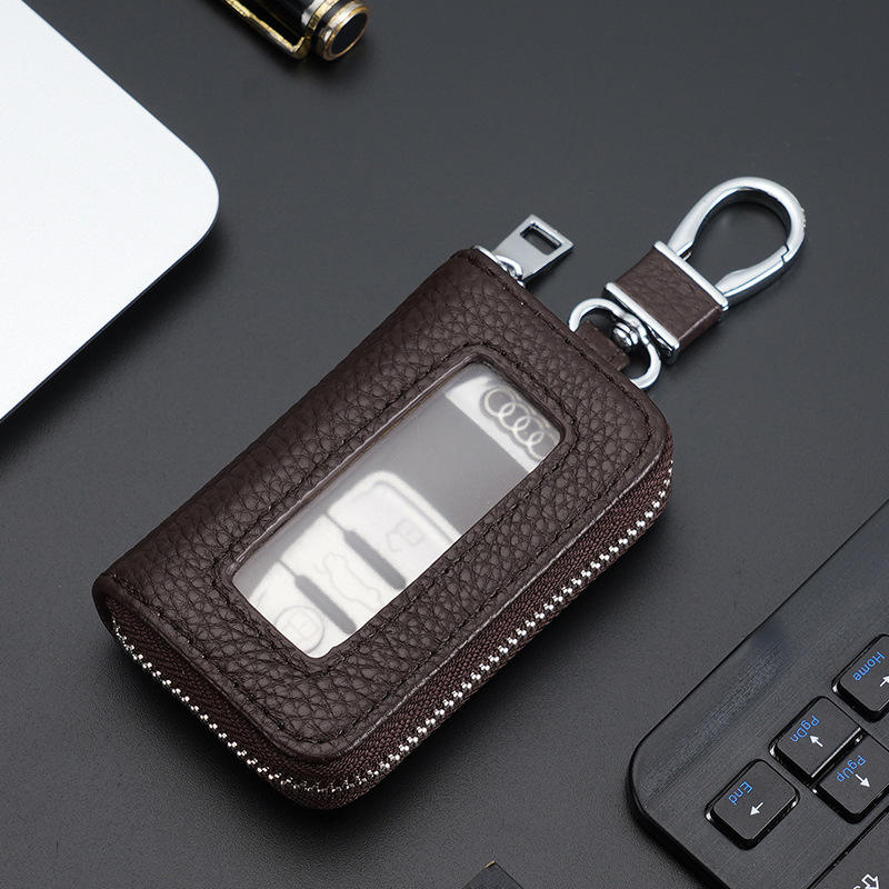 2026 Hot Selling PU Leather Multifunctio<i></i>nal Waist Hanging Car Key Bag for Men - OEM Brand